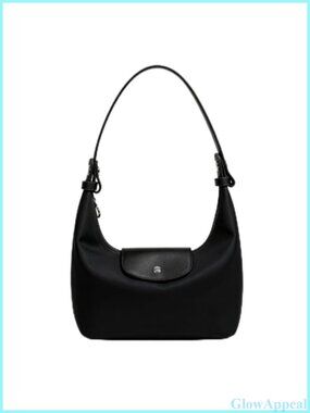 Convertible Crescent Dumpling Crossbody Bag Mini Nylon 3-in-1 Purse